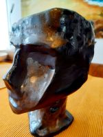 Kopf -Plastik-schwarzer Ton-Bronzeglasur